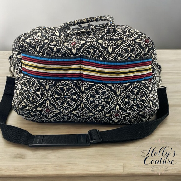 Vera Bradley Handbags - Vera Bradley Vintage Weekender Large Travel Bag, Retired Barcelona Pattern
